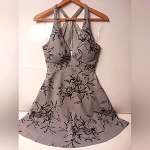 Floral Gray Dress